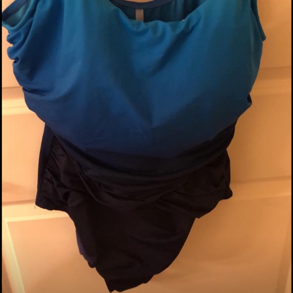 Ombré Lands End Mastectomy suit
